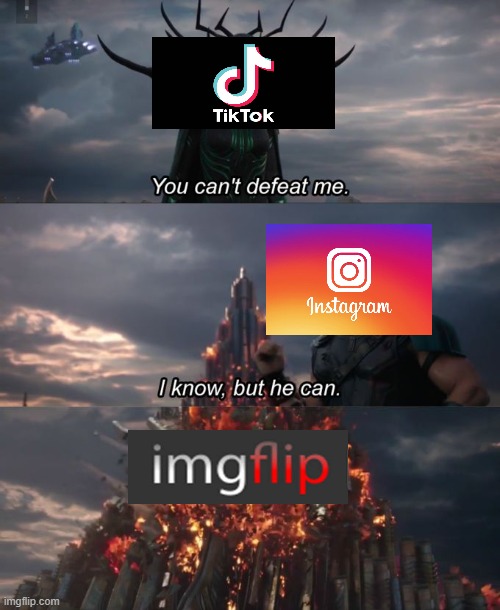 IMGFLIP RULES | image tagged in you can't defeat me | made w/ Imgflip meme maker