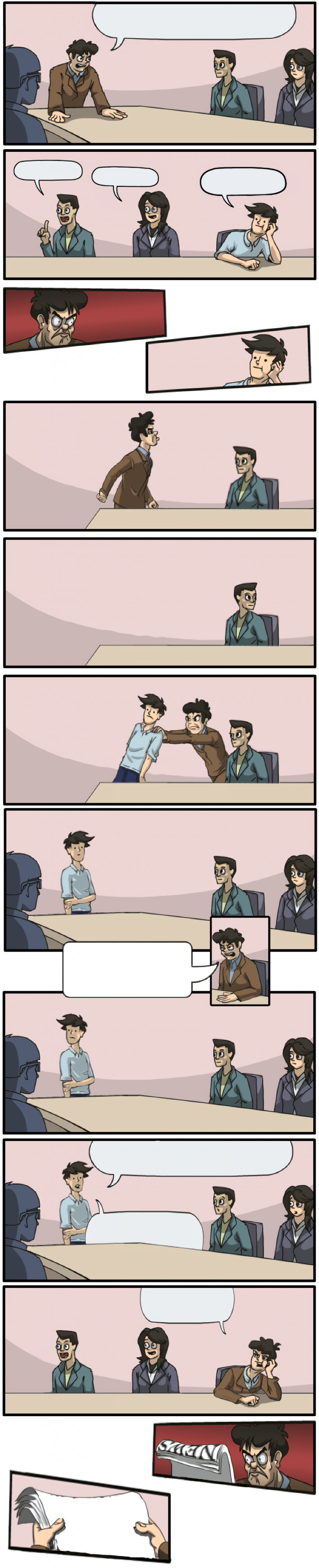 Boardroom Meeting Suggestion Extended Blank Meme Template