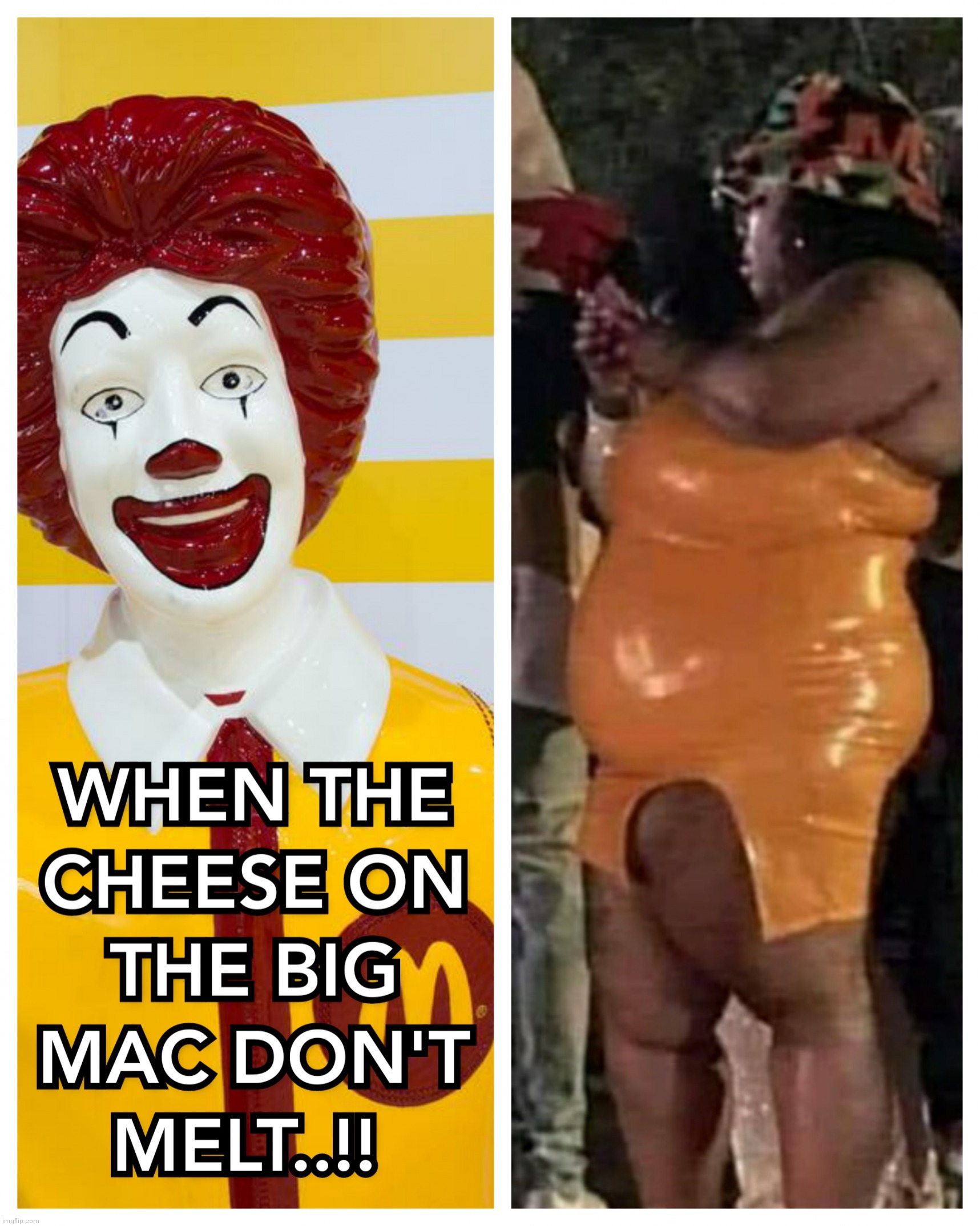 WHEN THE CHEESE ON THE BIG MAC DON'T MELT..!! | image tagged in big mac,cheese,melting,obesity,memes,fail | made w/ Imgflip meme maker
