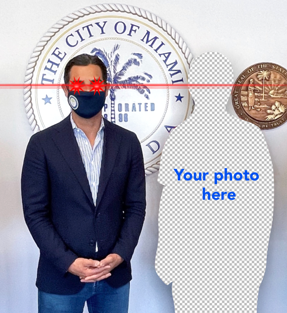 High Quality I met Mayor Francis Suarez Blank Meme Template