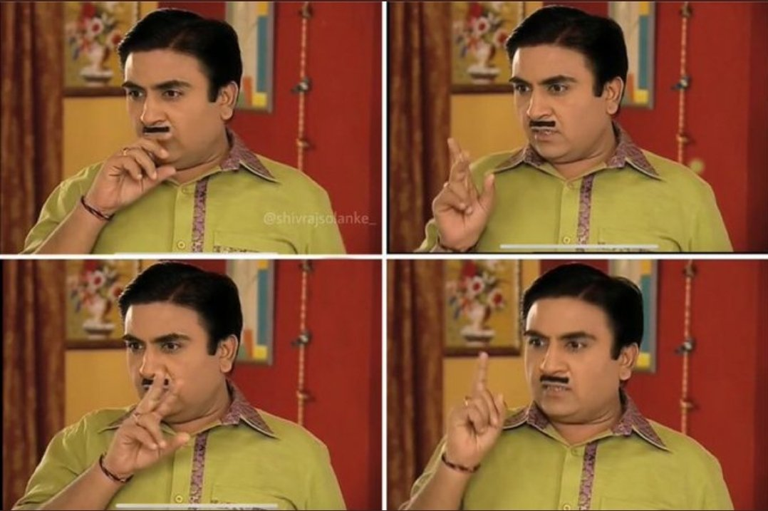 High Quality Jethalal Thinking Blank Meme Template