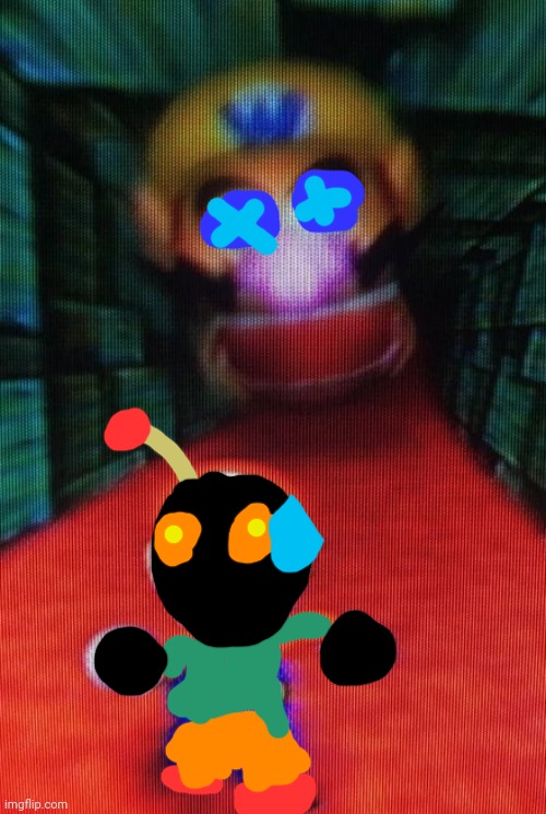 Wario Chasing Mario | image tagged in wario chasing mario | made w/ Imgflip meme maker