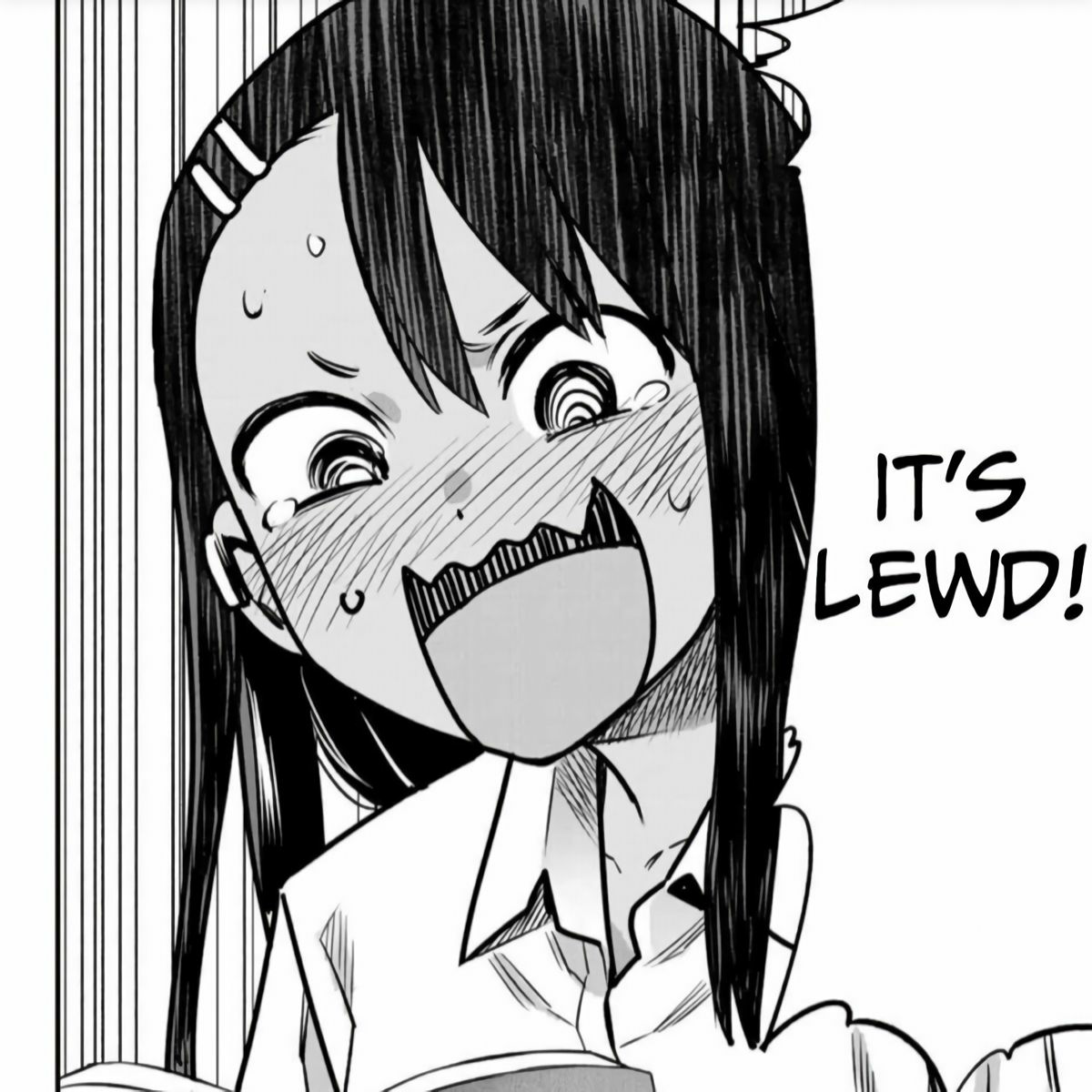 Miss Nagatoro It's lewd! Blank Meme Template