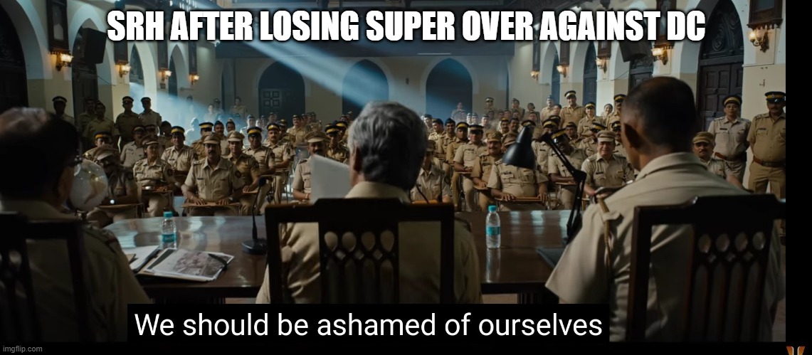 Bollywood after Saaho Trailer | SRH AFTER LOSING SUPER OVER AGAINST DC | image tagged in bollywood after saaho trailer | made w/ Imgflip meme maker