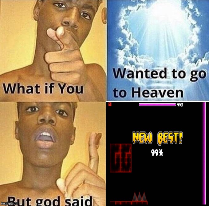 But God Said Meme Blank Template | image tagged in but god said meme blank template | made w/ Imgflip meme maker