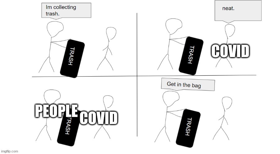 EEE | COVID; COVID; PEOPLE | image tagged in oof | made w/ Imgflip meme maker