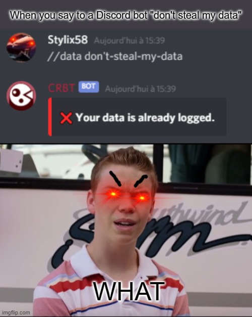 When you want to stop collect data action of a Discord bot - Imgflip