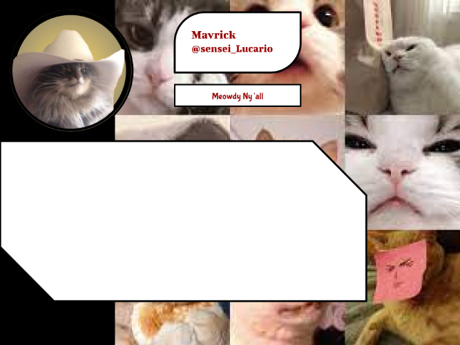 Mavrick Meowdy Template Blank Meme Template