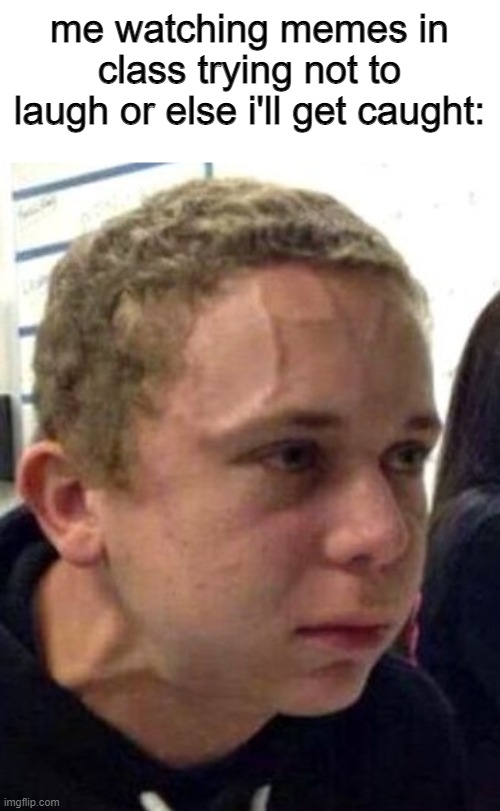 KEEP IT IN | me watching memes in class trying not to laugh or else i'll get caught: | image tagged in neck vein guy | made w/ Imgflip meme maker