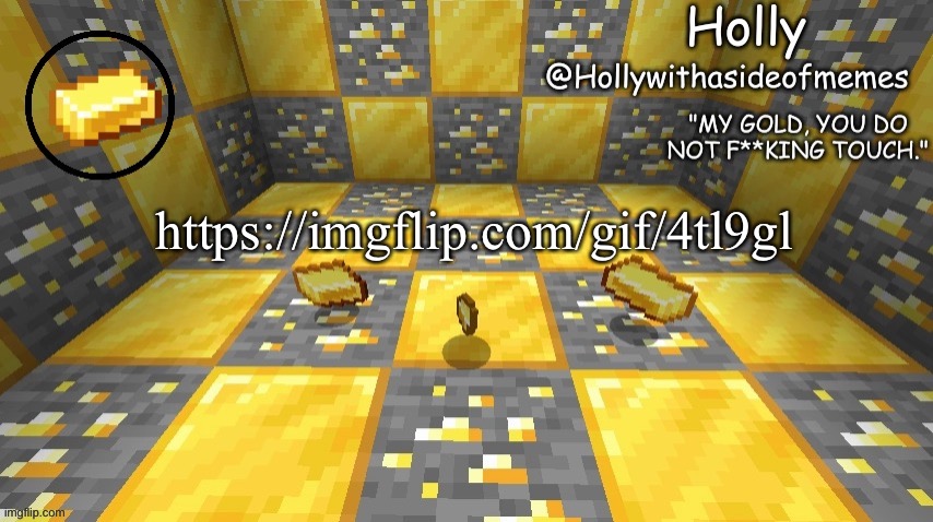 Holly minecraft announcement | https://imgflip.com/gif/4tl9gl | image tagged in holly minecraft announcement | made w/ Imgflip meme maker