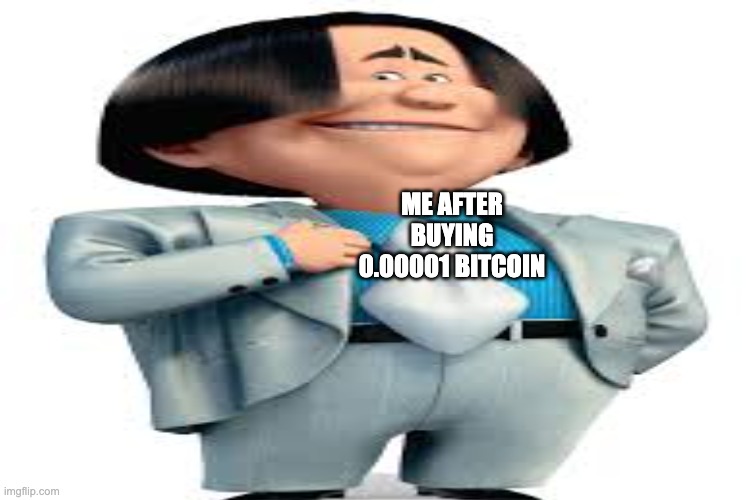 inevest | ME AFTER BUYING 0.00001 BITCOIN | image tagged in memes,stonks | made w/ Imgflip meme maker