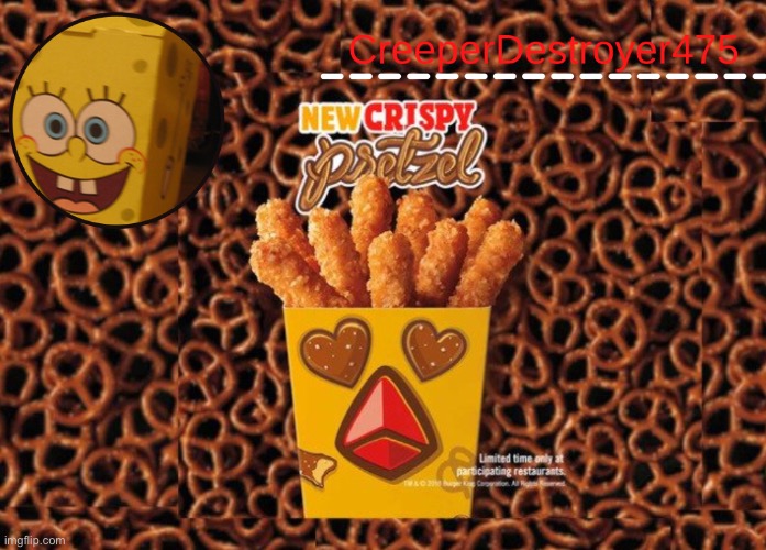 High Quality CD475 Chicken Fries announcement template Blank Meme Template