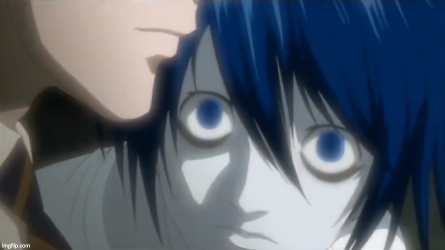 l looking at kira | image tagged in l looking at kira | made w/ Imgflip meme maker