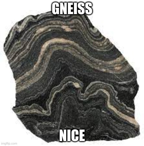 Only Science Geeks Will Get This | GNEISS; NICE | image tagged in science | made w/ Imgflip meme maker