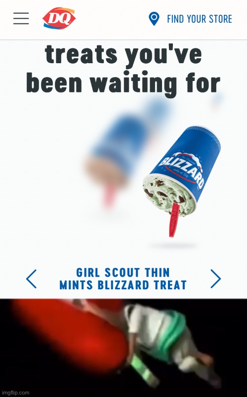 I think DQ just found out about the memes.. | image tagged in cronch,dq,dairy queen,wanna buy a box of thin mints,memes | made w/ Imgflip meme maker
