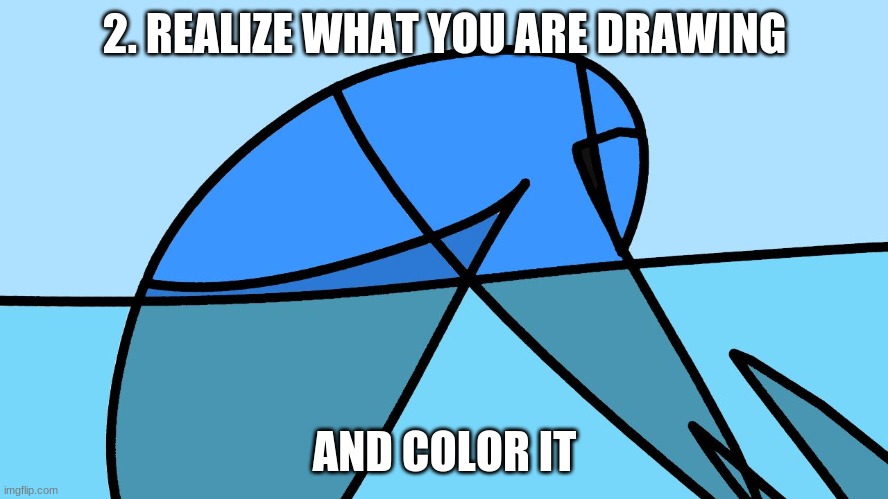 a b s t r a c t | 2. REALIZE WHAT YOU ARE DRAWING; AND COLOR IT | made w/ Imgflip meme maker