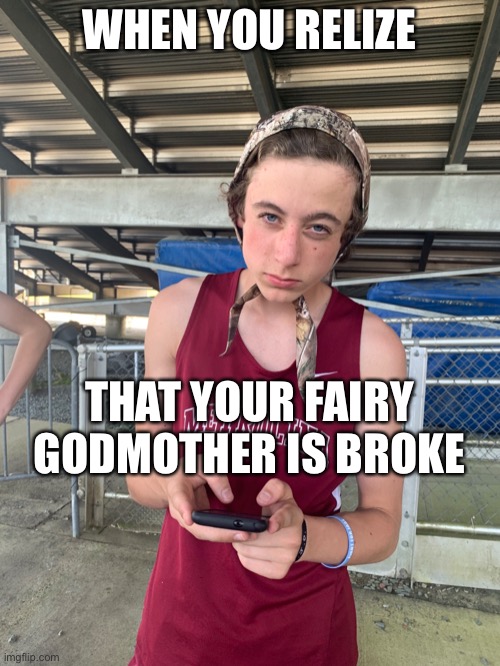 Ye de dede | WHEN YOU RELIZE; THAT YOUR FAIRY GODMOTHER IS BROKE | image tagged in fairy | made w/ Imgflip meme maker