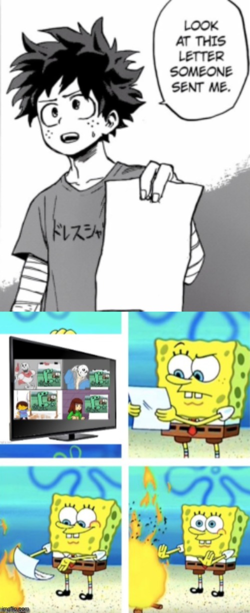 image tagged in deku letter | made w/ Imgflip meme maker