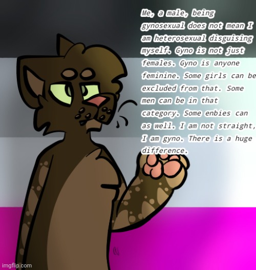 (I'm not gyno, the character is) | made w/ Imgflip meme maker