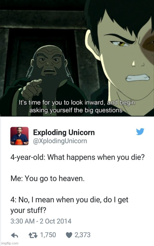 XDDD | image tagged in iroh tells zuko to look inward and ask real questions | made w/ Imgflip meme maker