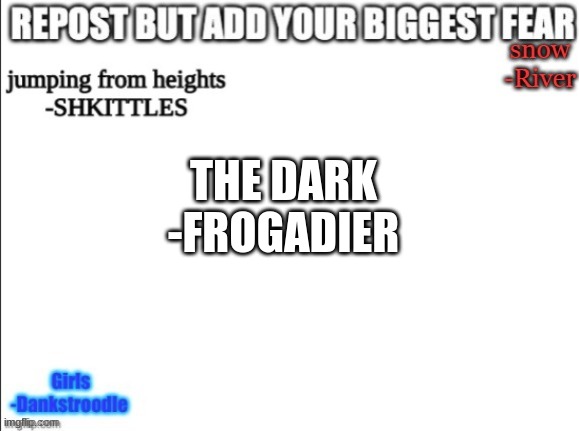 foght e | THE DARK
-FROGADIER | made w/ Imgflip meme maker