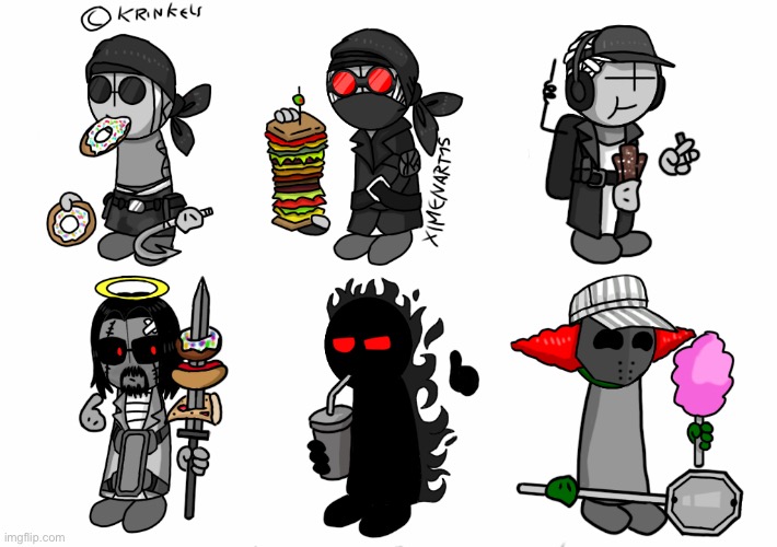Madness combat character and their fav foods | made w/ Imgflip meme maker