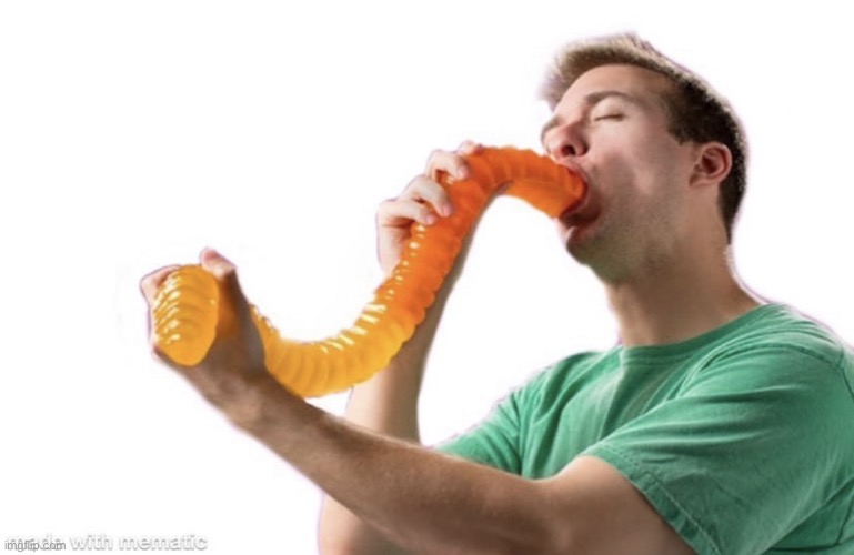 (mod note: S U S) | image tagged in giant gummy worm | made w/ Imgflip meme maker