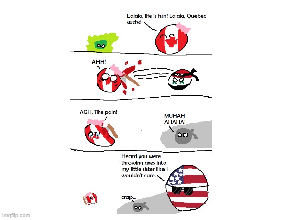 i like to view canada as a female countryball in my comics k | image tagged in blank white template,countryballs | made w/ Imgflip meme maker