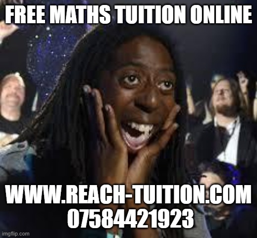 ECSTATIC | FREE MATHS TUITION ONLINE; WWW.REACH-TUITION.COM
 07584421923 | image tagged in ecstatic | made w/ Imgflip meme maker