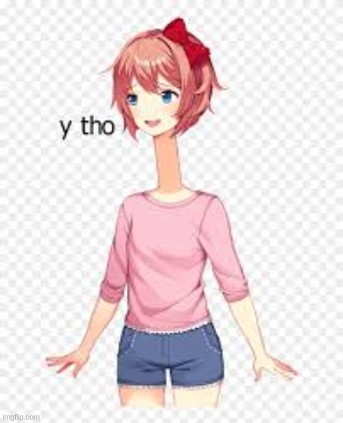 What the- | image tagged in sayori,ddlc | made w/ Imgflip meme maker