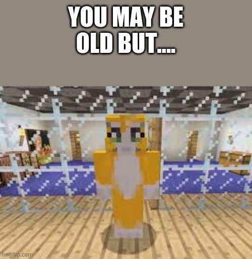 e | YOU MAY BE OLD BUT.... | image tagged in e | made w/ Imgflip meme maker