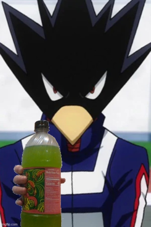 he has an offering | image tagged in tokoyami lemmy aid | made w/ Imgflip meme maker