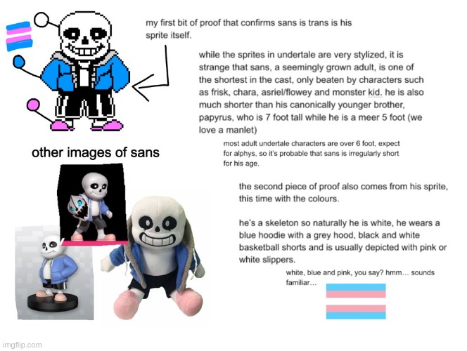 sans is trans | image tagged in memes,transgender,sans,undertale | made w/ Imgflip meme maker