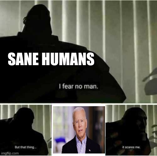 I fear no man | SANE HUMANS | image tagged in i fear no man | made w/ Imgflip meme maker