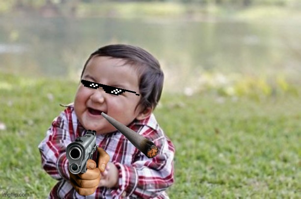 Evil Toddler | image tagged in memes,evil toddler | made w/ Imgflip meme maker