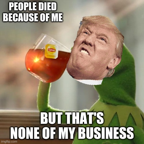 But That's None Of My Business Meme | PEOPLE DIED BECAUSE OF ME; BUT THAT'S NONE OF MY BUSINESS | image tagged in memes,but that's none of my business,kermit the frog | made w/ Imgflip meme maker