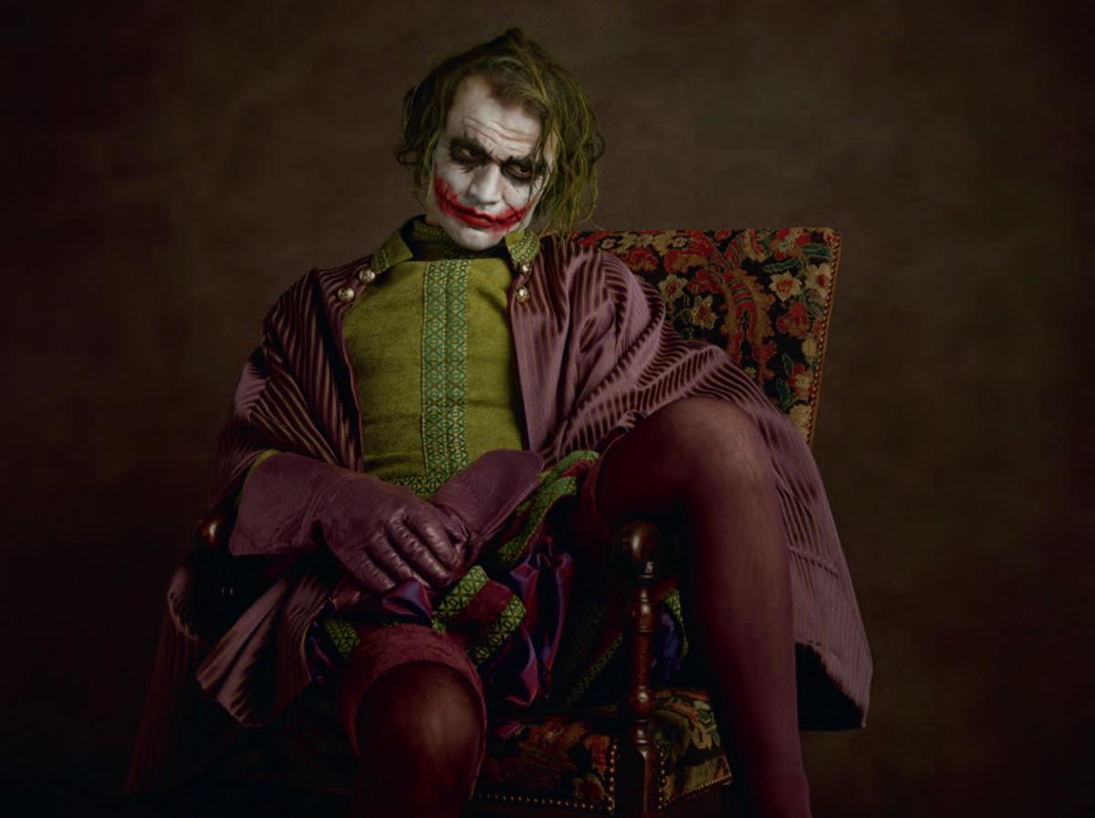 Victorian Era Joker Sitting Blank Meme Template