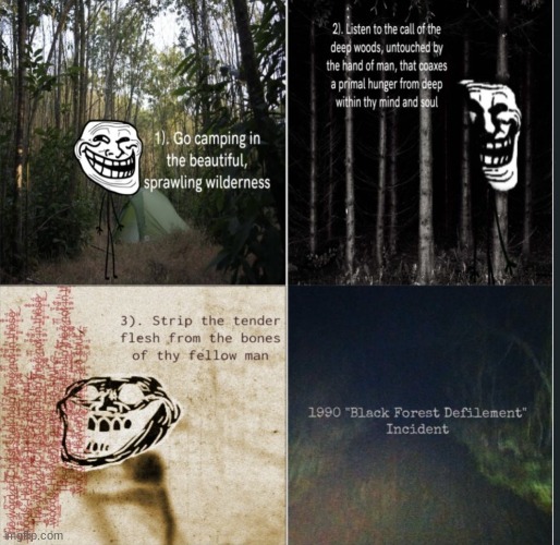 Black Forest Defilement | image tagged in black forest defilement | made w/ Imgflip meme maker