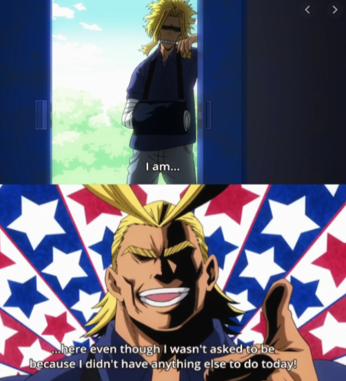 High Quality all might has nothing better to do Blank Meme Template