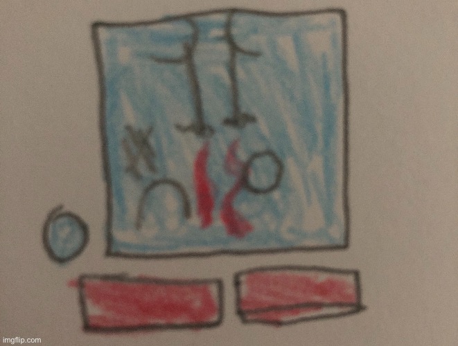 Blocky with a nosebleed of pain.. (he got bullied by someone..) | made w/ Imgflip meme maker