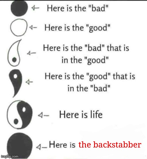 The backstabber | the backstabber | image tagged in here is life,backstabber,dark humor,memes,meme,dank memes | made w/ Imgflip meme maker