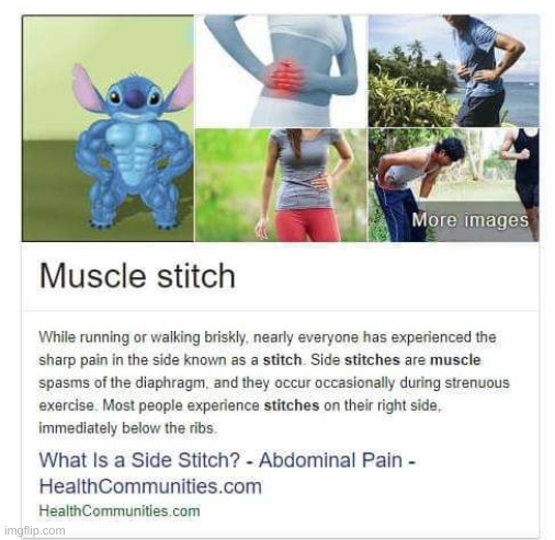 Muscle Stitch | made w/ Imgflip meme maker