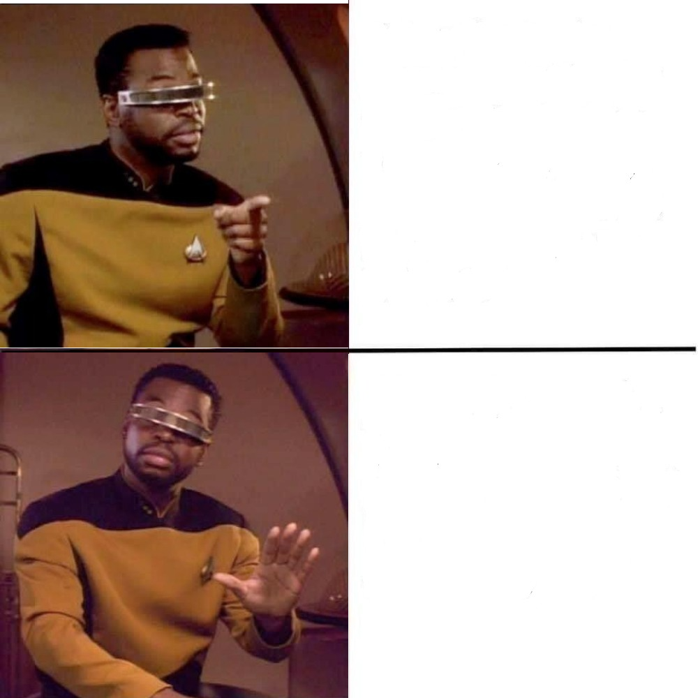 Levar Burton, backwards Blank Meme Template