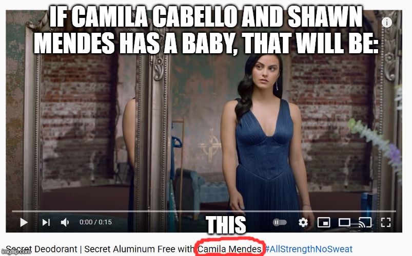 what if CAMILA CABELLO + SHAWN MENDES = CAMILA MENDES! | IF CAMILA CABELLO AND SHAWN MENDES HAS A BABY, THAT WILL BE:; THIS | image tagged in memes,secret,camila cabello,shawn mendes | made w/ Imgflip meme maker