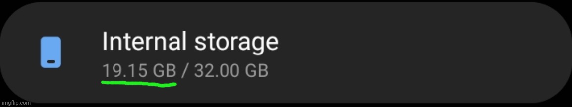 A decent amount of storage space used | made w/ Imgflip meme maker