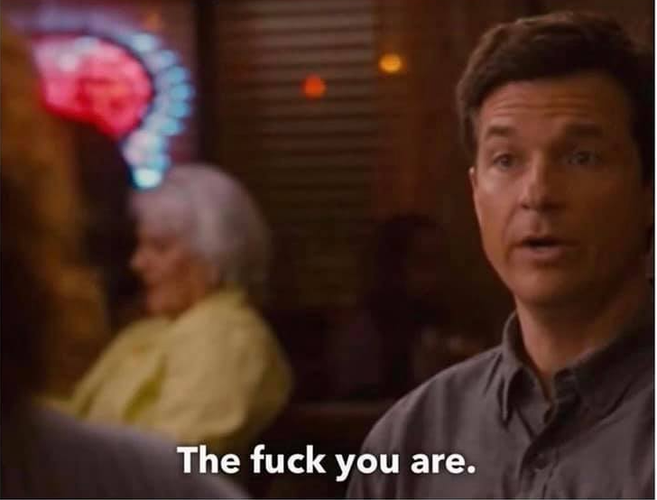 "THE FUCK YOU ARE" OZARKS JASON BATEMAN Blank Meme Template