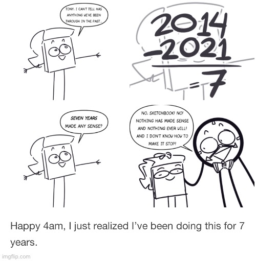 !NOT MINE! 7 Years On Tumblr! | image tagged in adventures in lurning,dhmis,dhmis comics | made w/ Imgflip meme maker