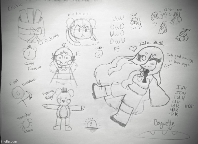 Random page in Rose's notebook that I m a s s a c r e d | made w/ Imgflip meme maker