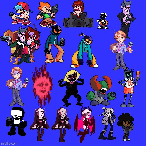 All Character's In Fnf (20 Of Them) - Imgflip