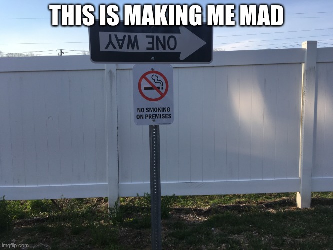 One way to idiocy | THIS IS MAKING ME MAD | image tagged in one way to idiocy | made w/ Imgflip meme maker